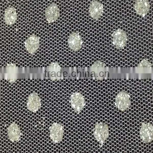 Silver Tulle Glitter Mesh Fabric for Ballet Stage Dress photo-2