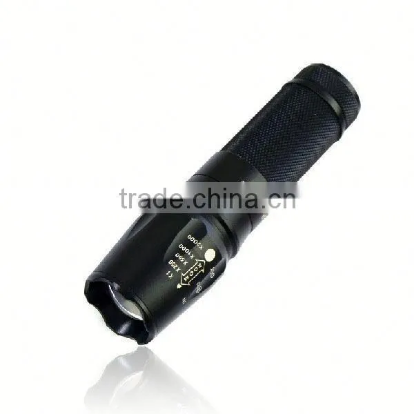 878 High Power Waterproof Led Flashlight Torch Police LED Torch Light photo-4