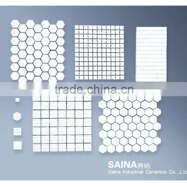 Wear- Resistance Alumina Mosaics on Mats