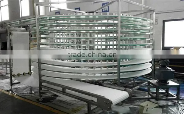 Bread/cake cooling spiral tower/quick freezer machine