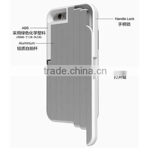 Selfie Stick Aluminum Case Build-in Bluetooth Remote Shutter Case For IPhone 6 photo-3