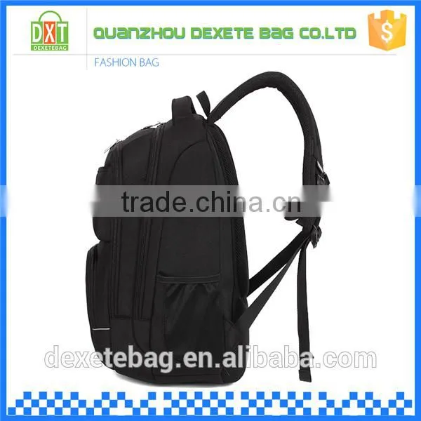 Best Fashion Cheap Good Quality Polyester Black Men Waterproof Backpack Bag photo-4