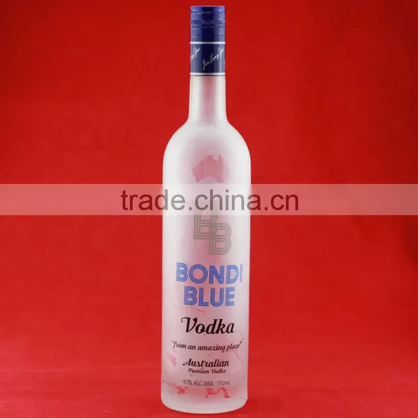 Popularity Cheap Printing Triangle Shape Bottles Vodka Liquor Frosted Bottle Super Flint Spirit Bottles photo-2