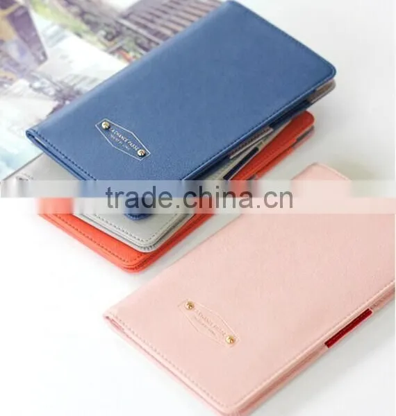 Delicate Passport Holder With Multi-function Pocket,leather Passport Cover With Button Closed,Beautifully Made Travel Wallet