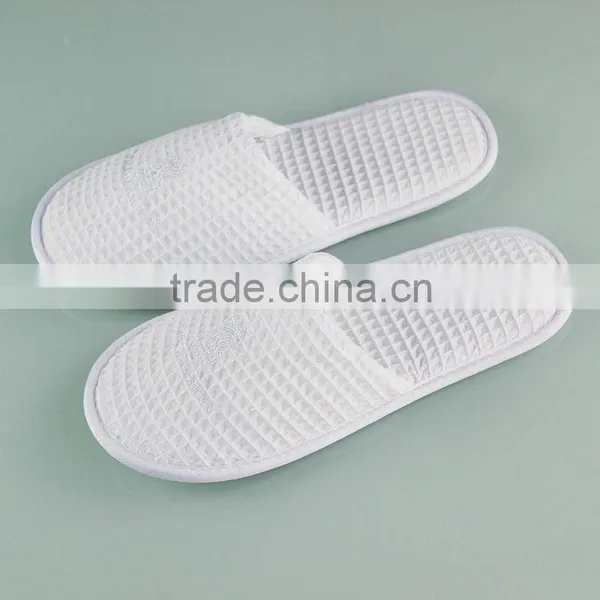 Waffle Slippers With Anti-slip Dots Sole for Ritz Carlton Hotels