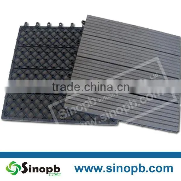 Durable, UV Resistant, Waterproof Wood Plastic Composite Deck Tile, Plug and Play photo-3