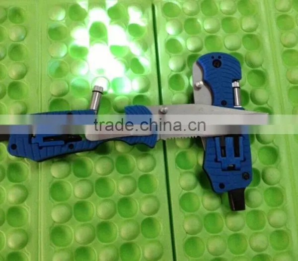 OEM Blue Outdoor Multi Knife With LED Flashlight photo-3