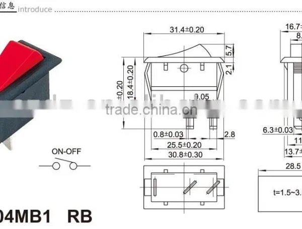 ON-OFF-ON High Power Rocker Switch T85,home Appliance Rocker Switch photo-6