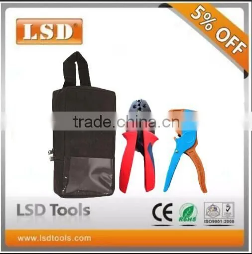 LSD Good Quilty Hot Sale L054YJ-7DU Tool Bag With Hand Crimping Tools and Multi Function Cable Strippers Combination Tools Set