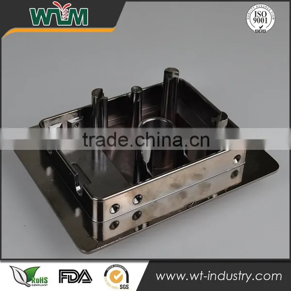 Aluminum Gravity Die Casting for Electroplate Coffee Machine Base photo-2