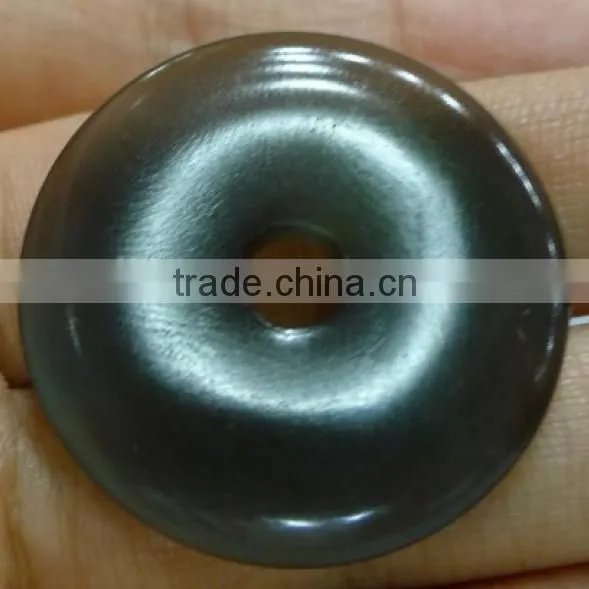 20*4mm Obsidian Donut Shaped Pendant