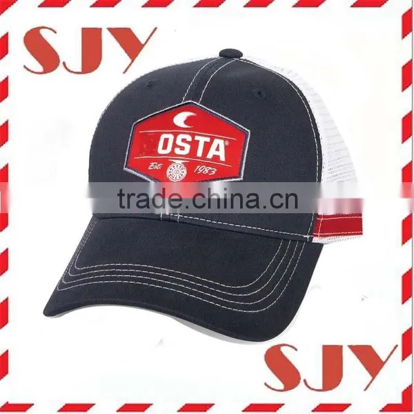 Low Profile 6 Panel Custom Embroidery Fishing Mesh Hat photo-6