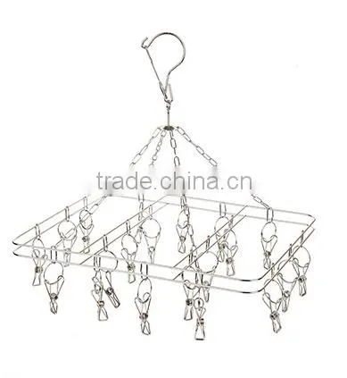 Clips Stainless Steel Clothes Hanger and Clips Stainless Steel Clothes Hanger photo-3