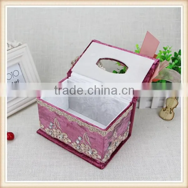 High-grade Velvet Square Tissue Box photo-2