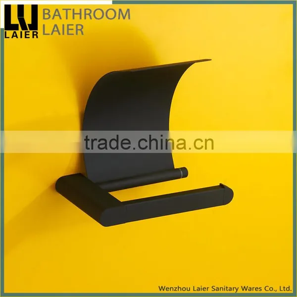 18233 Wholesale Vintage Design Online Shopping Zinc Bathroom Accessories Black Toilet Paper Holder photo-2