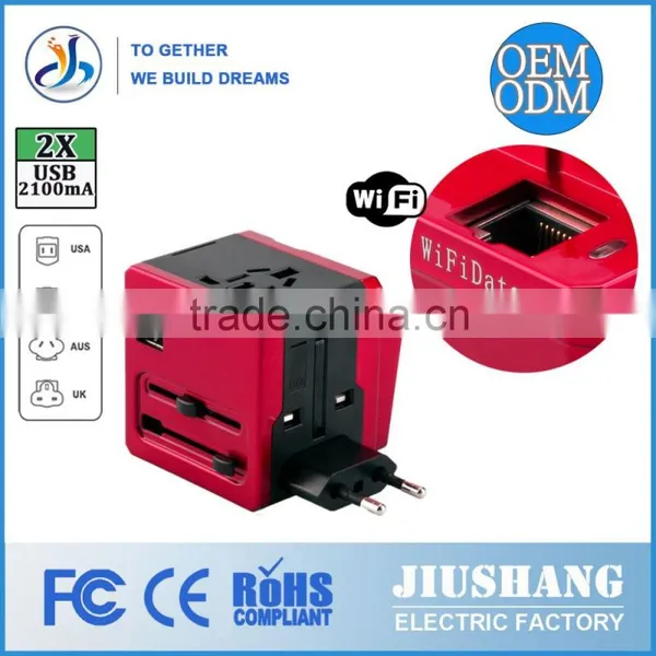 2014 Wholesale High Quality Travelling Universal Wifi Travel Adapter Colored Electric Plugs photo-3
