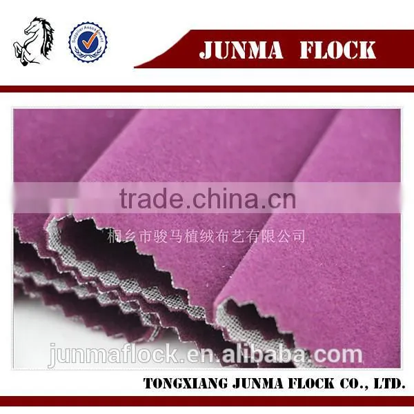 2015 New Plain Woven Fabric/hometextile/100% Polyester Flocking Microfiber photo-2