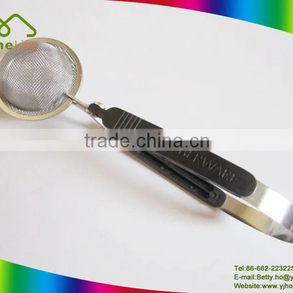 Hot Sale Plastic Handle Stainless Steel Tea Ball Strainer