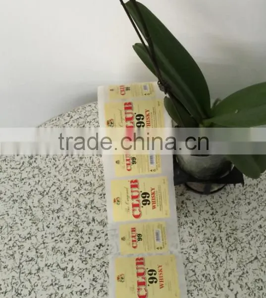 Low Price and High Quality Paper Material Red Wine Labels Adhesive Stickers Printing in Roll photo-3