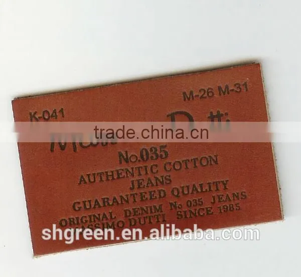 Fashion Design PU Fake Leather Patch for Denim photo-5