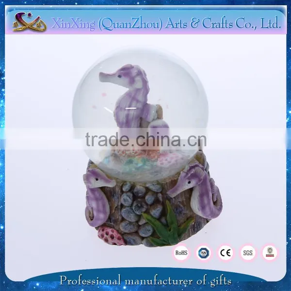 Resin Arts Seahorse Unique Gifts Snow Globe Souvenir photo-2