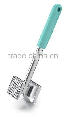 2015 Hot Sell Aluminum Alloy Meat Colorful Silicone Handle