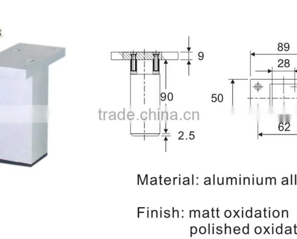 Other Furniture Hardware Metal Furniture Cabinet Leg photo-4