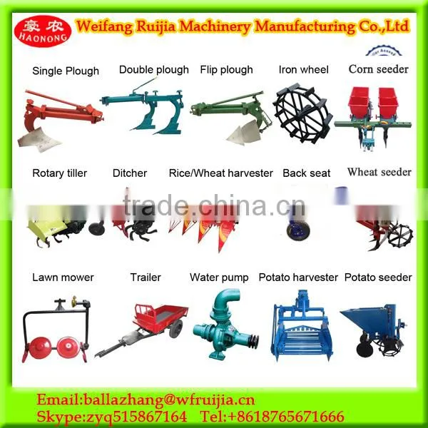 New Design Farm Machinery Fertilizer and Planting Corn Seeder Machine Used Two Wheel Diesel Engine Mini Walking Tractor photo-2