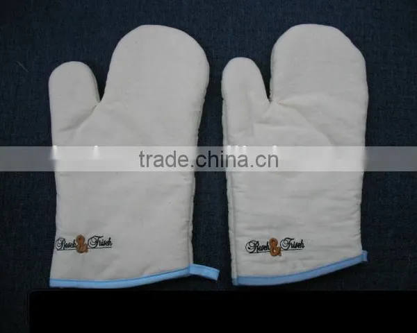 100% Cotton Machine Washable Heat Resistant Everyday Kitchen Basic Microwave Oven Mitt photo-4
