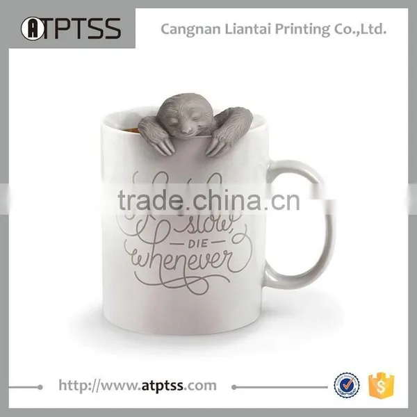 Factory Directly Hot Sale Silicone SLOW BREW Sloth Grey Tea Infuser photo-2