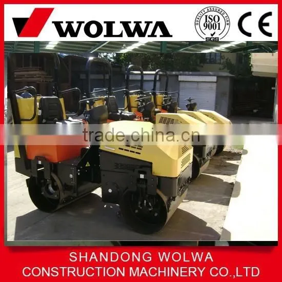 Ride on Double Steel Drum Static Road Roller With 2 Ton Weight photo-3