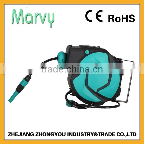 30ft (10m) Automatic Retractable Wall Mounted Garden Hose Reel photo-5