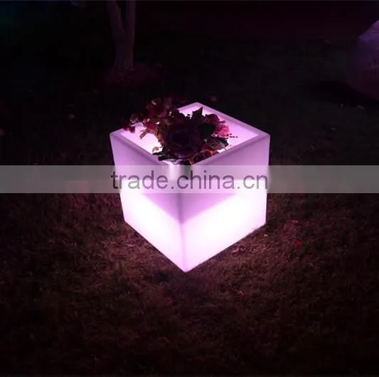 Rectangular LED Flower Vase /garden Planter Wholesale/colorful Planter photo-4