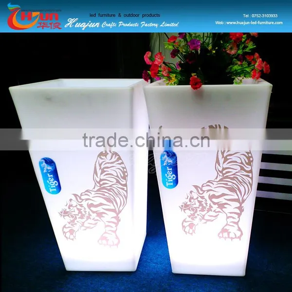 Rechargeable Rectangle Chair LED ChLED Funiture Colorful Changing LED Flower Style Chair / Light/Colorful LED Night Light photo-3