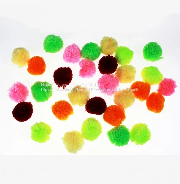 Craft Yarn Pompom Color Assortment