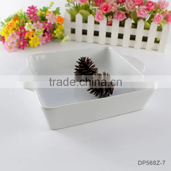 Hospitality Hotel Supply Ceramic Baking Dish Custom Logo Bakeware photo-3