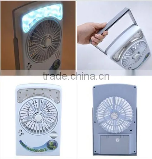 Hot Sale 3 in 1 Multifunction 6 Inch Solar Fan Rechargeable Emergency LED Light photo-6