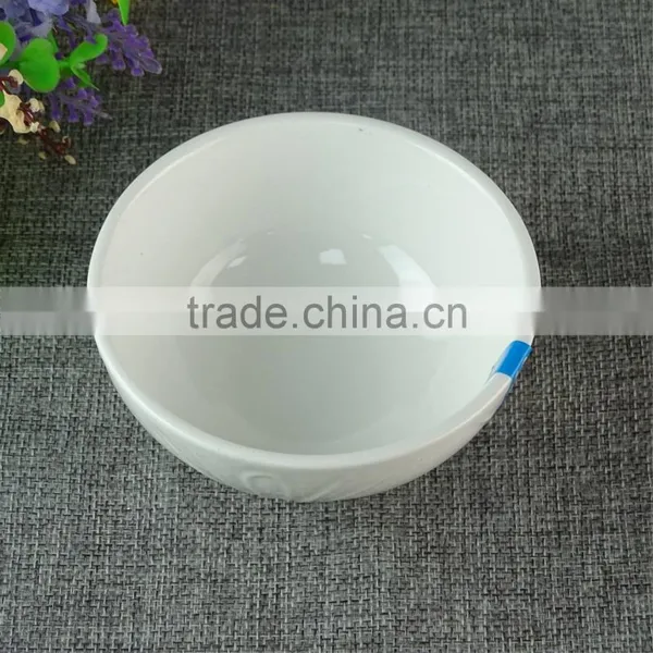 Hot Stoneware Ceramic Coconut Shell Bowl White Porcelain Bowl Stock photo-2