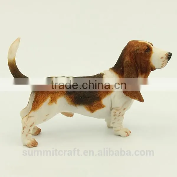 Artificial Resin Basset Hound Dog Statues Statues for Sale photo-4