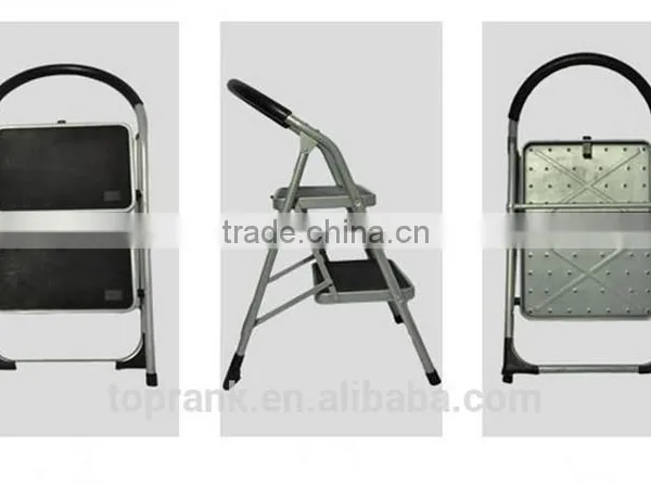 2 Steps Multifunction Heavy Duty Folding Adjustable Step Ladder photo-2