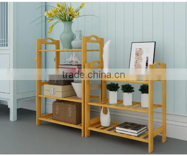 Japanese Style Bamboo Wooden Shoes Rack photo-4