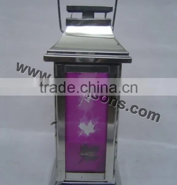 Geometric Pierced Design Decorative Led Metal Candle Lantern photo-2