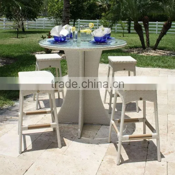 2016 Wicker Outdoor Patio Furniture Bar Drink Chairs and Table