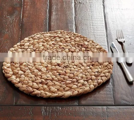 Braid Water Hyacinth Place Mat/table Mat photo-2