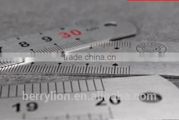 Berrylion Stainless Steel Ruler Thicken Straight Ruler 150-2000mm Straight Ruler photo-3
