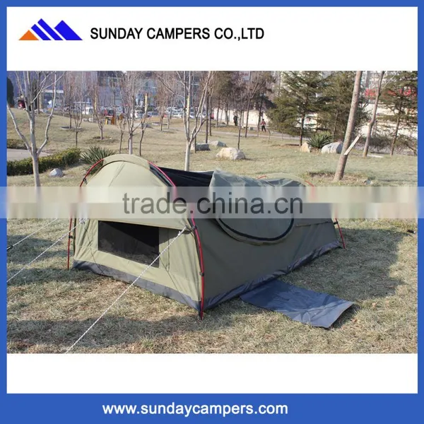 China 1-2 Person Four Seasons Outdoor Swag Tent With Inflatable Mattress photo-2