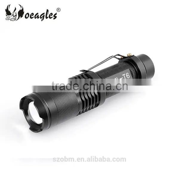 Oeagles White Light T6 Zoomable Mini LED Flashlight Torch Kit photo-3