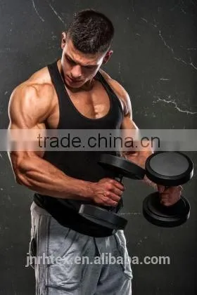 Trade Assurance Premium Spandex/Cotton Blank Mens Stringer Gym Tank Top photo-6