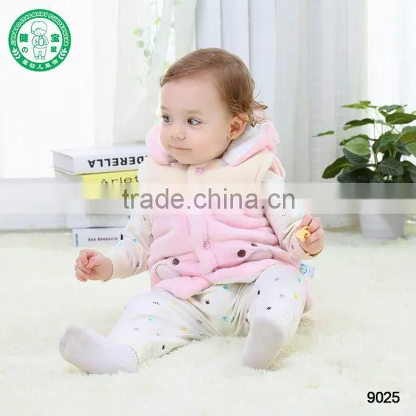 #9025** Autumn/winter Hot Sale Baby Kids Winter Warm Vest With Hood, Baby/children/kid Waistcoat, Baby's Heating Vest photo-3