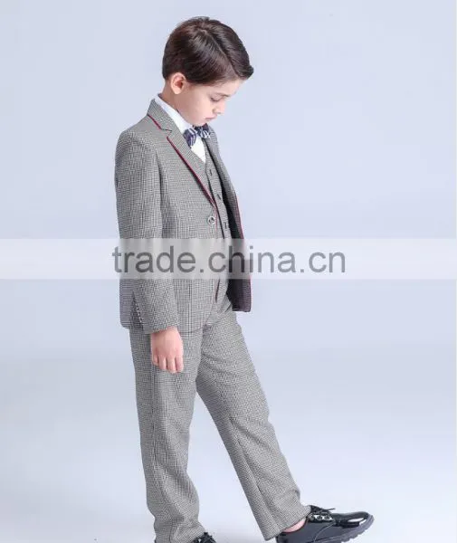 2017 New Style Latest Design China Factory Pink Color Formal Young Boy Party Suit photo-3